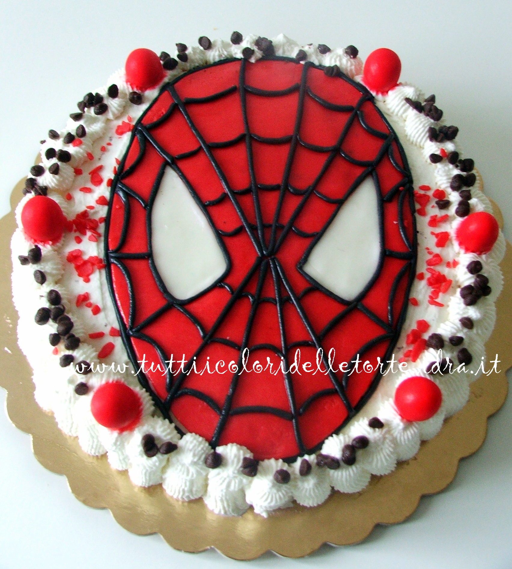 Torta Spiderman-Mask - Tutti i Colori delle Torte Tutti i Colori delle Torte